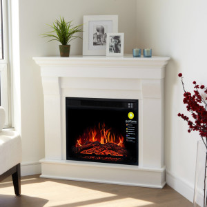 Електрокамін з порталом кутовий ArtiFlame ALBION CORNER AF23 БІЛИЙ Б'ЯНКО