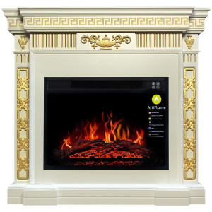 Камінокомплект ArtiFlame GREECE AF23S БІЛИЙ ВАНІЛЬ (зі звуком)