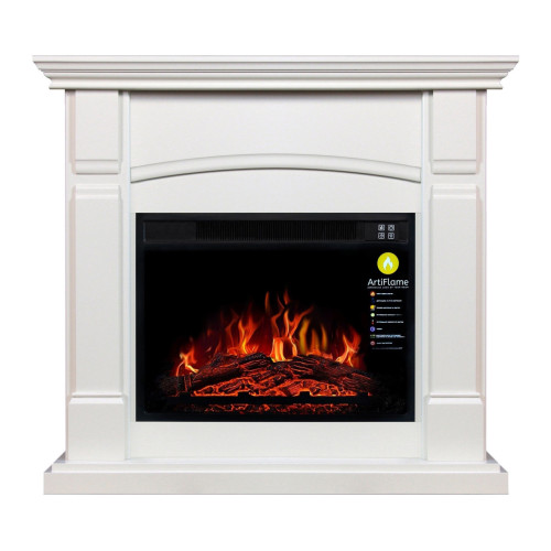 Електрокамін з порталом ArtiFlame MANCHESTER AF23 БІЛИЙ ДУБ PROMO