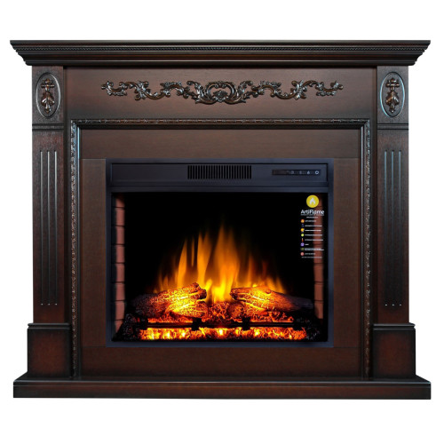 Камінокомплект ArtiFlame SOHO AF28S МАХАГОН КОРИЧНЕВИЙ АНТИК (зі звуком)