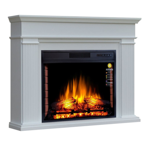 Камінокомплект кутовий ArtiFlame ANDANTE CORNER AF28S БІЛИЙ ВАНІЛЬ (зі звуком)