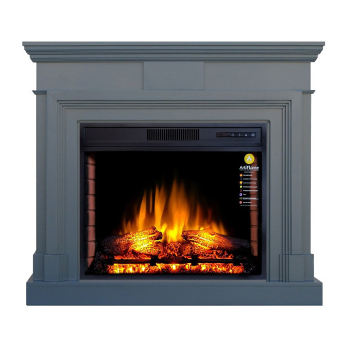 Камінокомплект ArtiFlame STAMFORD AF28S СІРИЙ ГРАФІТ (зі звуком)