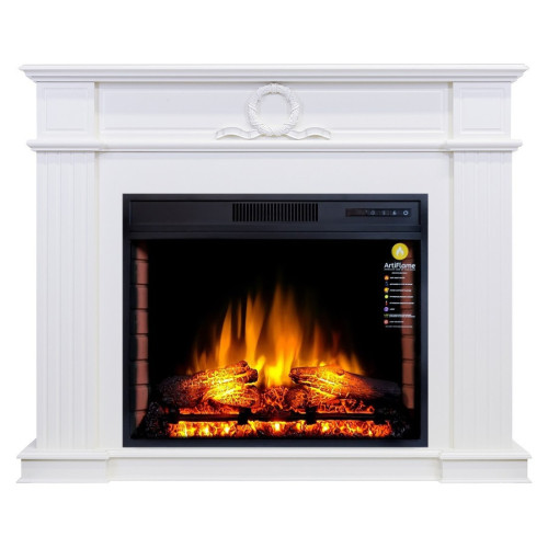 Камінокомплект ArtiFlame NEOCLASSIC AF28S БІЛИЙ Б'ЯНКО (зі звуком)