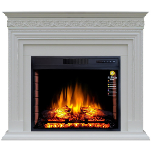 Камінокомплект ArtiFlame PRATELLA AF28S БІЛИЙ ВАНІЛЬ (зі звуком)