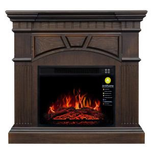 Електрокамін з порталом ArtiFlame YORK AF23 МАХАГОН КОРИЧНЕВИЙ АНТИК PROMO