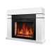 Камінокомплект ArtiFlame Lindos AF28S білий з обігрівом і звуком горіння вогню
