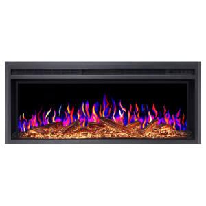 Електрокамін ArtiFlame AF38 Multicolor з обігрівом і звуком горіння вогню