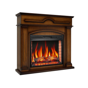 Камінокомплект ArtiFlame Inverno AF28S дуб антик з обігрівом і звуком горіння вогню