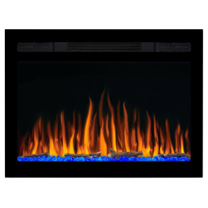 Електрокамін настінний / вбудовуваний ArtiFlame AF27WR з обігрівом і звуком горіння вогню