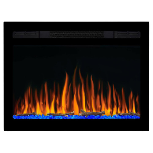 Електрокамін настінний / вбудовуваний ArtiFlame AF27WR з обігрівом і звуком горіння вогню