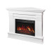 Камінокомплект кутовий ArtiFlame Albion Corner AF23S білий з обігрівом і звуком горіння вогню