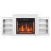 Камінокомплект ArtiFlame Vogue AF28S білий з обігрівом і звуком горіння вогню